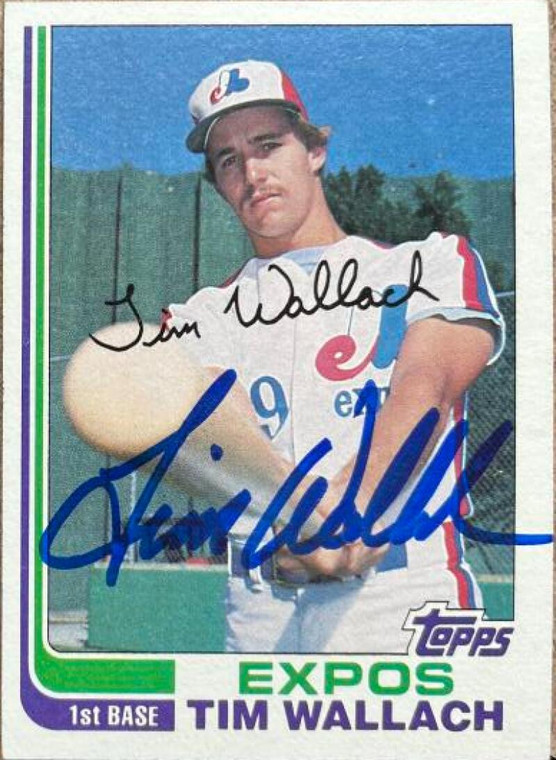 Tim Wallach Autographed 1982 Topps #191 RC 