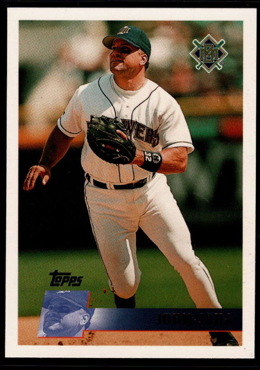 1996 Topps #317 John Jaha VG Milwaukee Brewers 