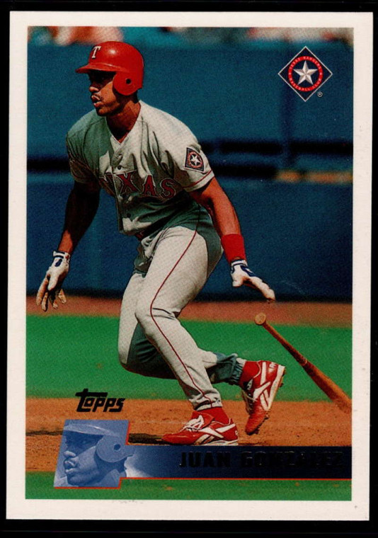 1996 Topps #325 Juan Gonzalez VG Texas Rangers 