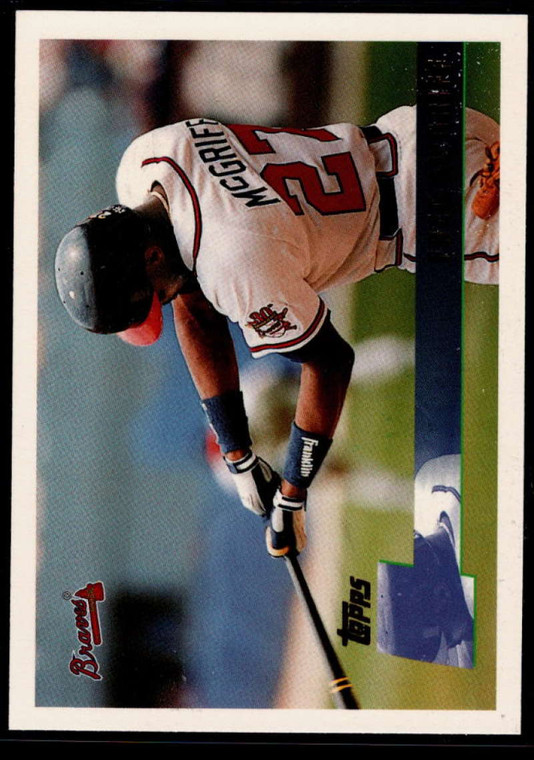 1996 Topps #389 Fred McGriff VG Atlanta Braves 