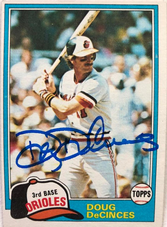 Doug DeCinces Autographed 1981 Topps #188