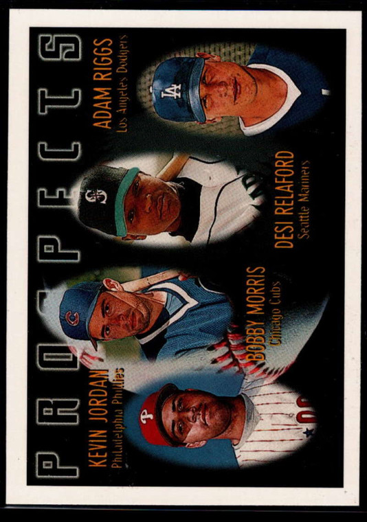 SOLD 67542 1996 Topps #426 Kevin Jordan/Bobby Morris/Desi Relaford/Adam Riggs VG RC Rookie Philadelphia Phillies/Chicago Cubs/Seatt
