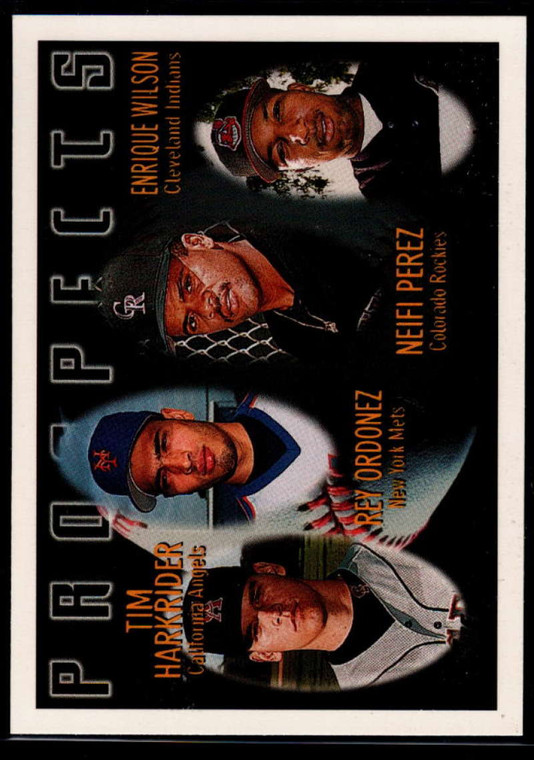 1996 Topps #427 Tim Harkrider/Rey Ordonez/Neifi Perez/Enrique Wilson VG California Angels/New York Mets/Colorado Rockies