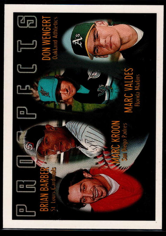 1996 Topps #433 Brian Barber/Marc Kroon/Marc Valdes/Don Wengert VG St. Louis Cardinals/San Diego Padres/Florida Marlins/