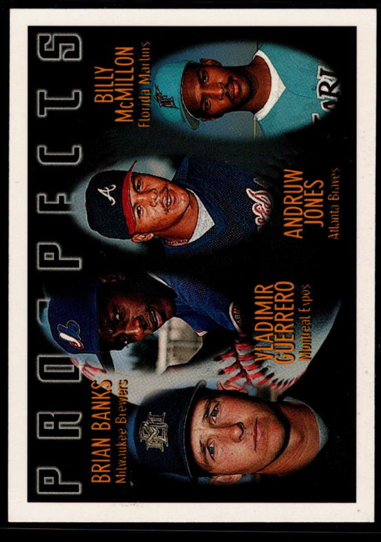 1996 Topps #435 Brian Banks/Vladimir Guerrero/Andruw Jones/Billy McMillon VG Milwaukee Brewers/Montreal Expos/Atlanta Br