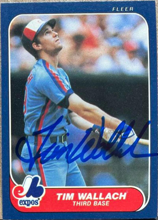 Tim Wallach Autographed 1986 Fleer #263