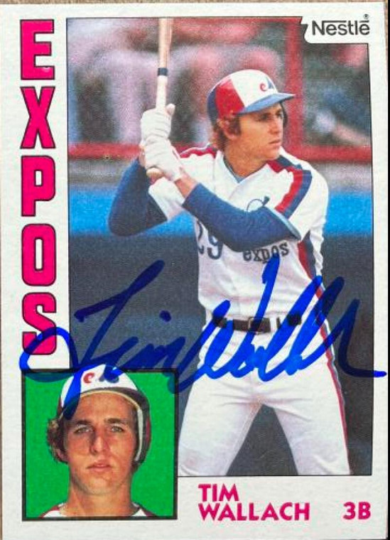 Tim Wallach Autographed 1984 Topps Nestle #232