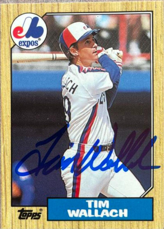 Tim Wallach Autographed 1987 Topps Tiffany #55