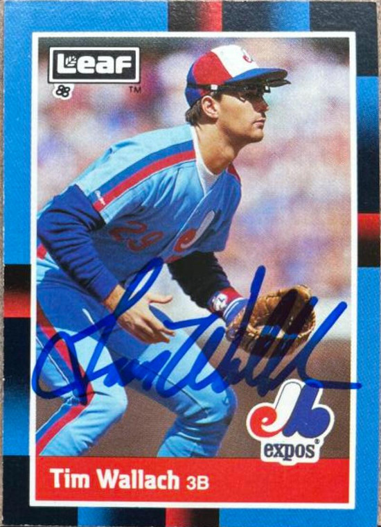 Tim Wallach Autographed 1988 Leaf #193