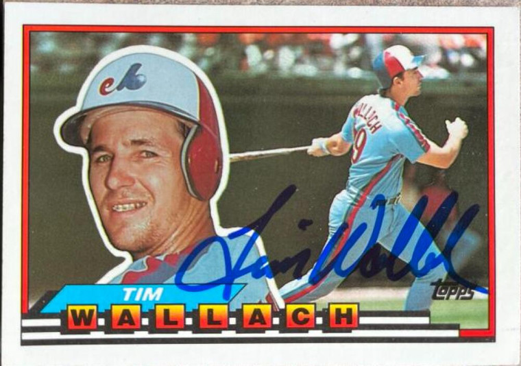 Tim Wallach Autographed 1989 Topps Big #215