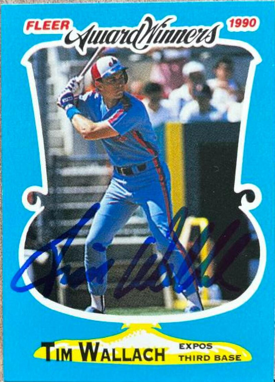 Tim Wallach Autographed 1990 Fleer Award Winners #41