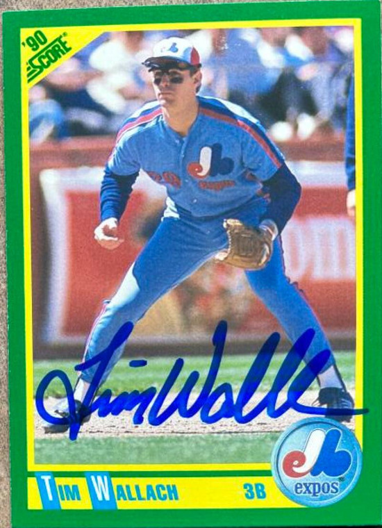 Tim Wallach Autographed 1990 Score #192