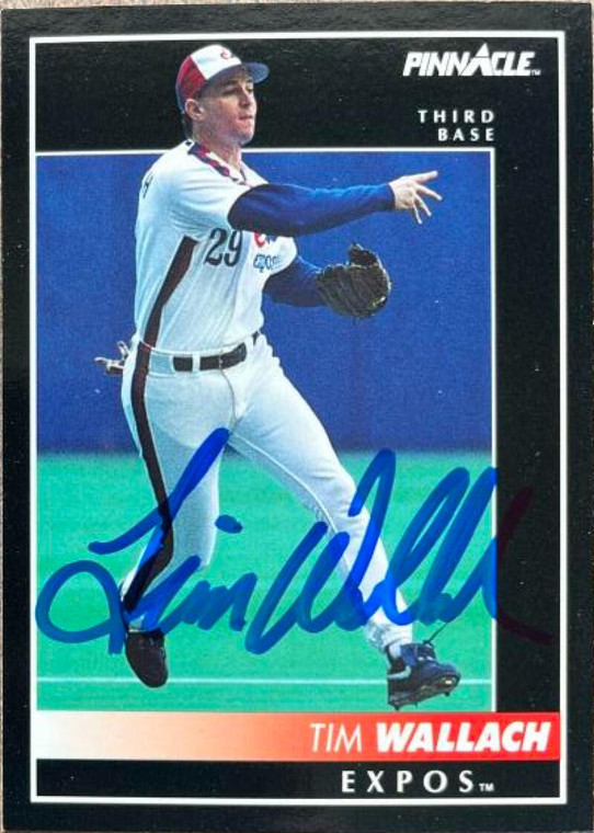 Tim Wallach Autographed 1992 Pinnacle #161