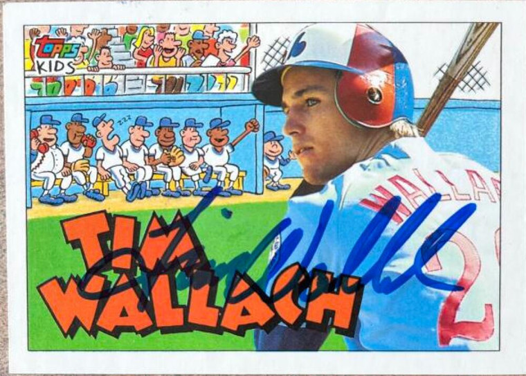 Tim Wallach Autographed 1992 Topps Kids #6