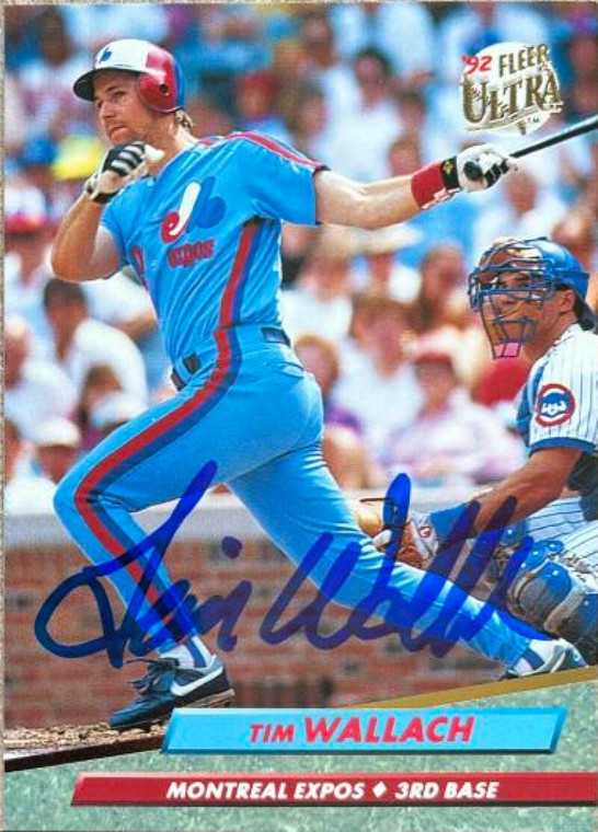 Tim Wallach Autographed 1992 Fleer Ultra #226