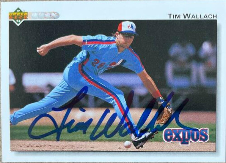 Tim Wallach Autographed 1992 Upper Deck #228