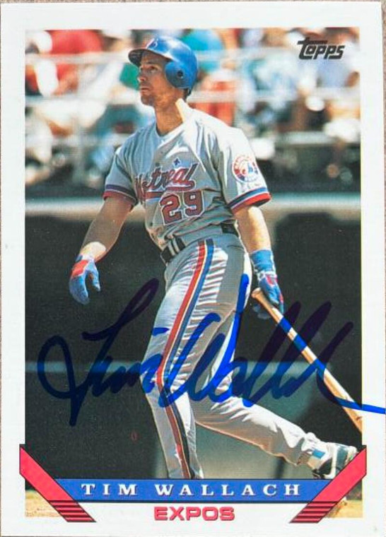 Tim Wallach Autographed 1993 Topps #570