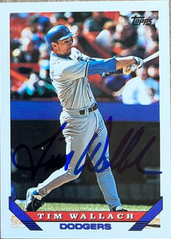 Tim Wallach Autographed 1993 Topps Traded #127T