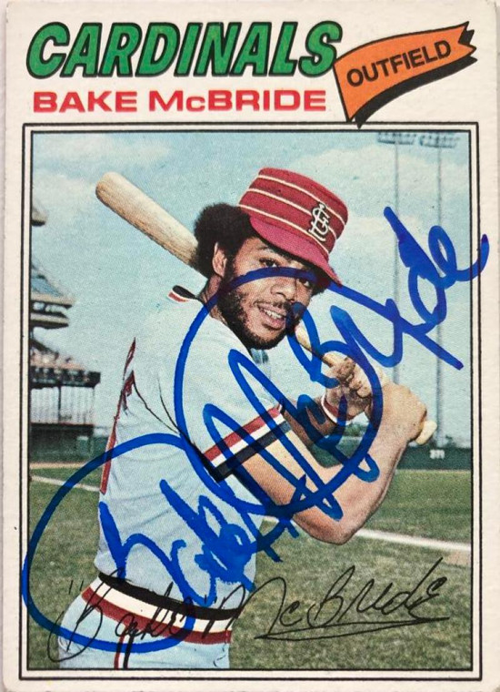 Bake McBride Autographed 1977 Topps #516