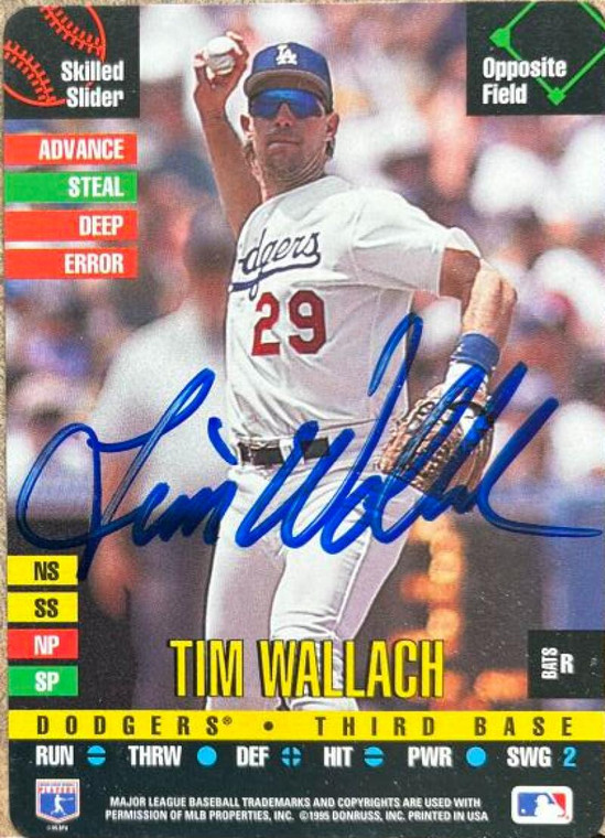 Tim Wallach Autographed 1995 Donruss Top of the Order #NNO