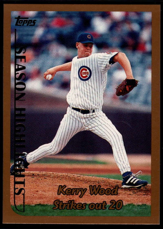 1999 Topps #204 Kerry Wood HL VG Chicago Cubs 