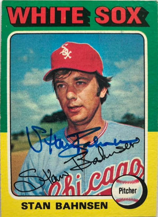 Stan Bahnsen Autographed 1975 Topps #161