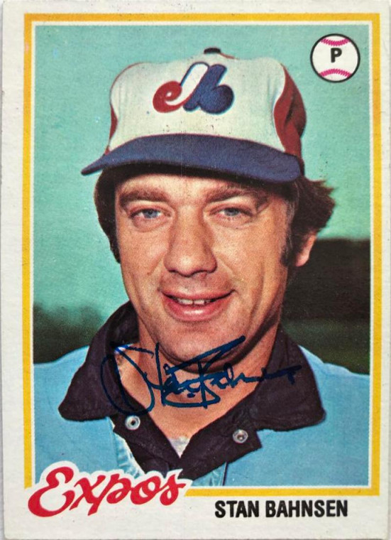 Stan Bahnsen Autographed 1978 Topps #97