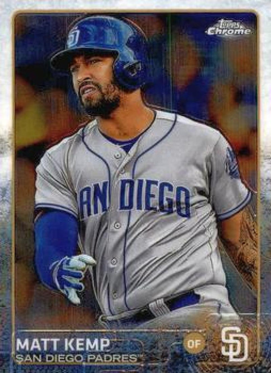 SOLD 48803 2015 Topps Chrome #35 Matt Kemp VG San Diego Padres 