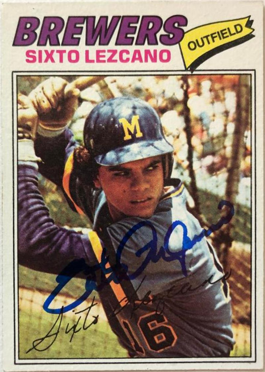 Sixto Lezcano Autographed 1977 Topps #185