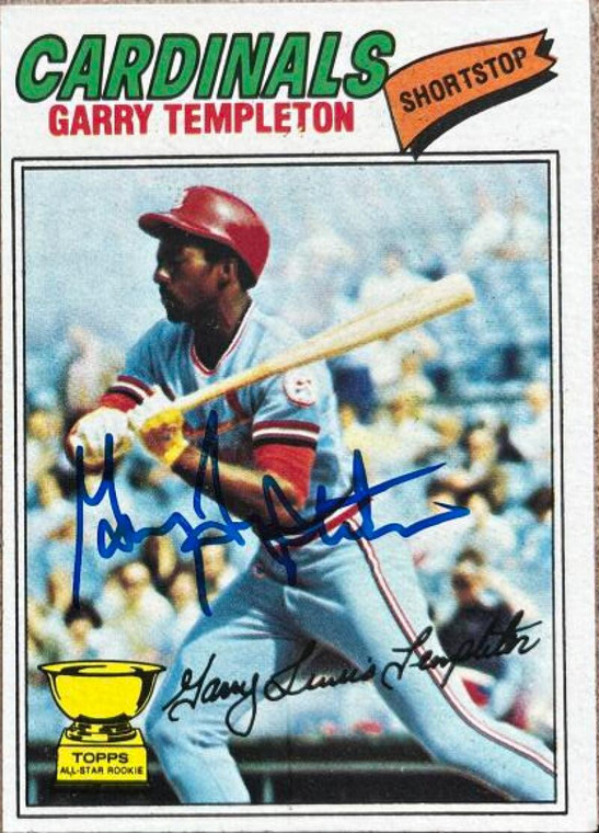 Garry Templeton Autographed 1977 Topps #161 Rookie Card