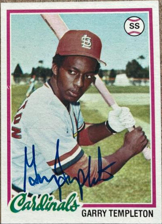 Garry Templeton Autographed 1978 Topps #32