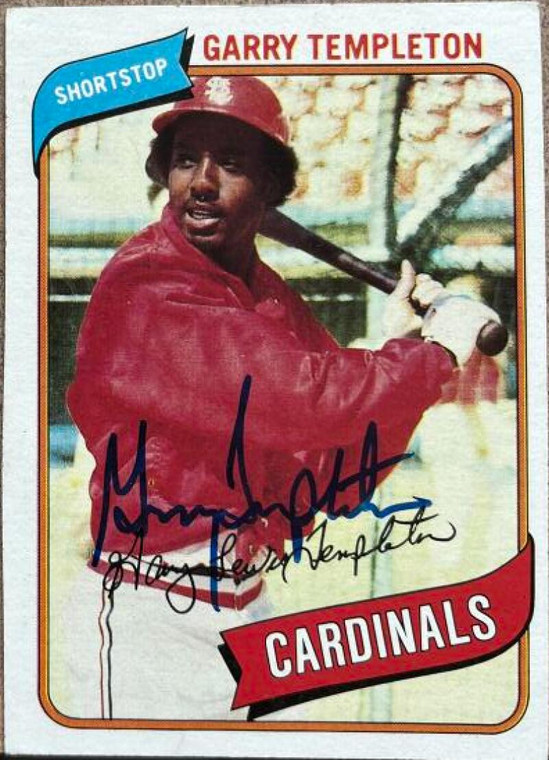 Garry Templeton Autographed 1980 Topps #587
