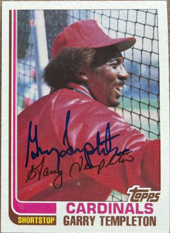 Garry Templeton Autographed 1982 Topps #288