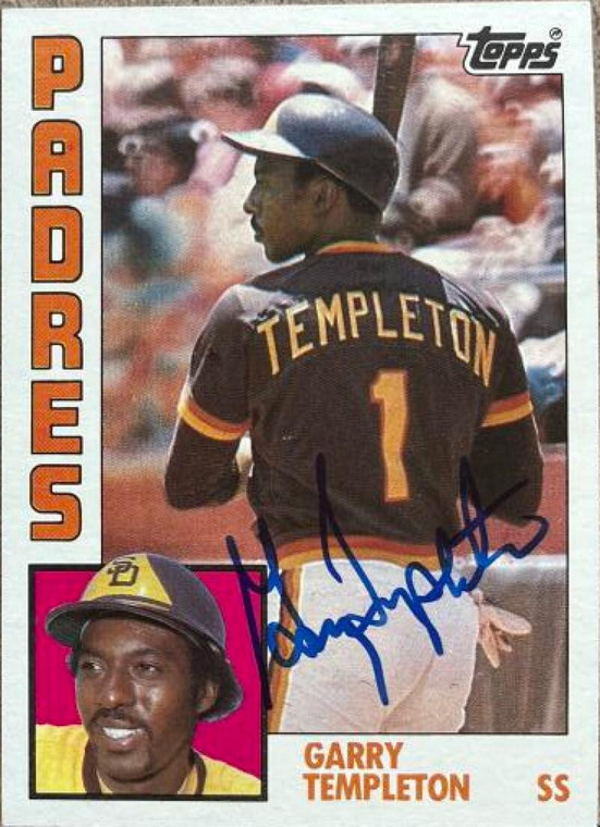 Garry Templeton Autographed 1984 Topps #615