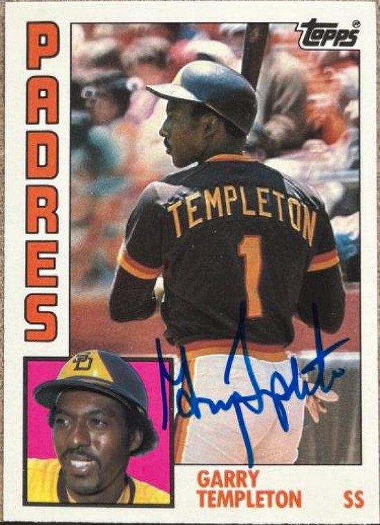 Garry Templeton Autographed 1984 Topps Tiffany #615