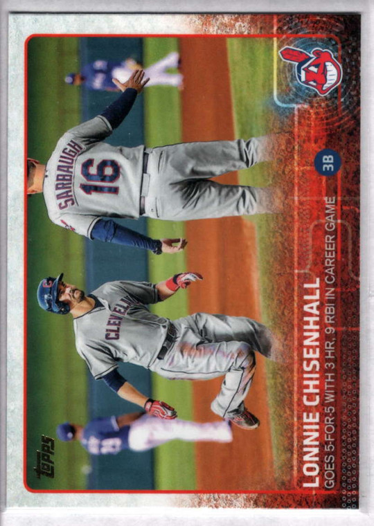 2015 Topps #444 Lonnie Chisenhall BH NM Cleveland Indians 