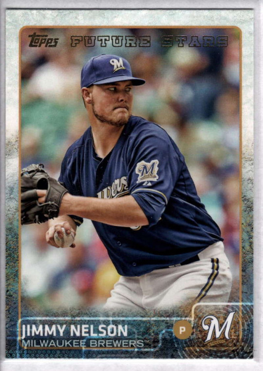 2015 Topps #539 Jimmy Nelson NM Milwaukee Brewers 