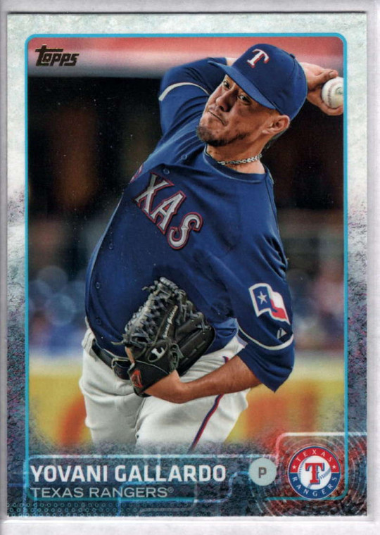 2015 Topps #552 Yovani Gallardo NM Texas Rangers 