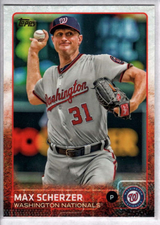 2015 Topps #586 Max Scherzer NM Washington Nationals 