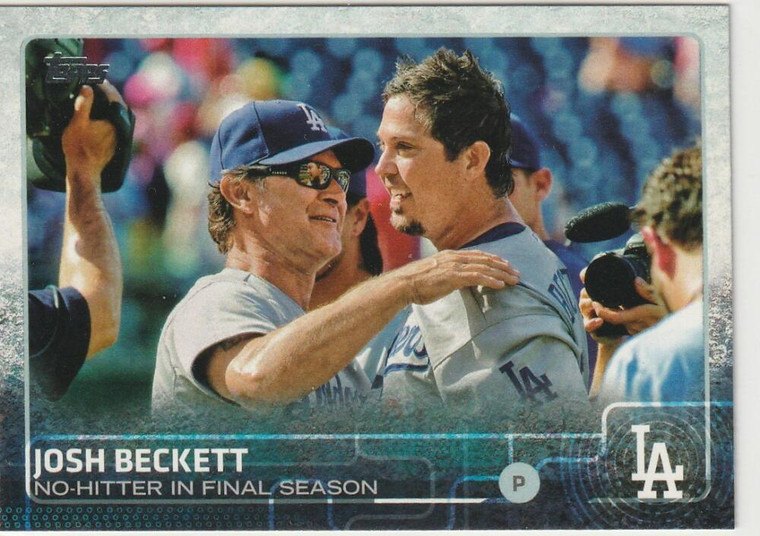 2015 Topps #613 Josh Beckett BH NM Los Angeles Dodgers 