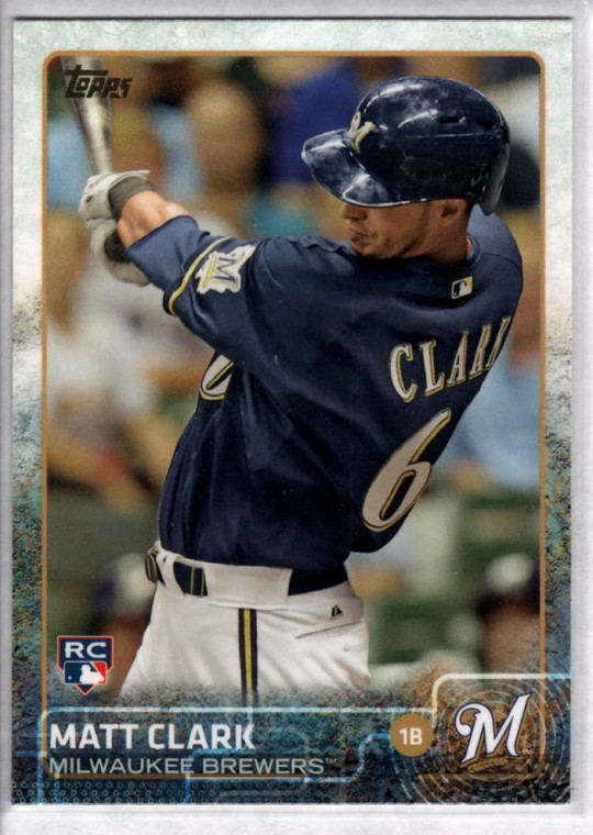 2015 Topps #640 Matt Clark NM RC Rookie Milwaukee Brewers 