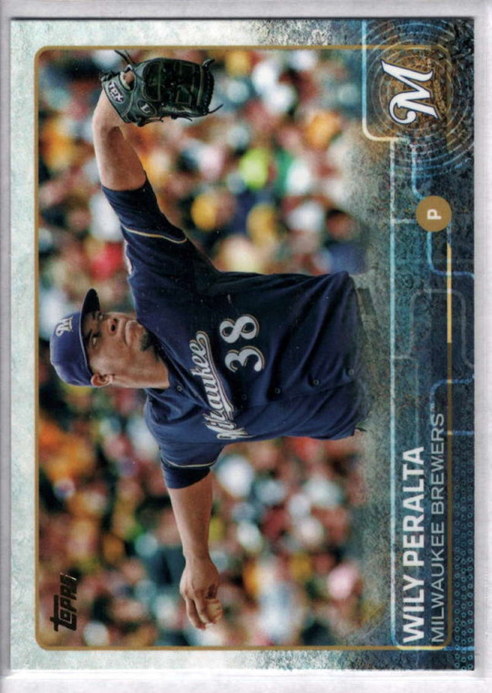 2015 Topps #672 Wily Peralta NM Milwaukee Brewers 