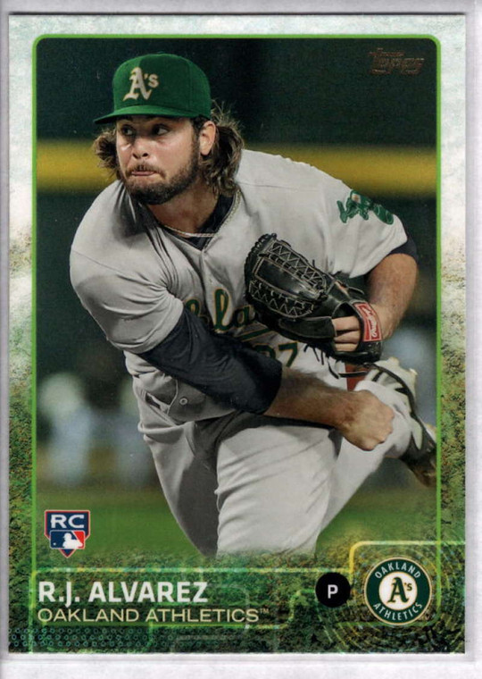 2015 Topps #689 R.J. Alvarez NM RC Rookie Oakland Athletics 