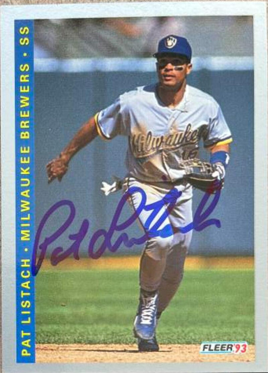 Pat Listach Autographed 1993 Fleer #253