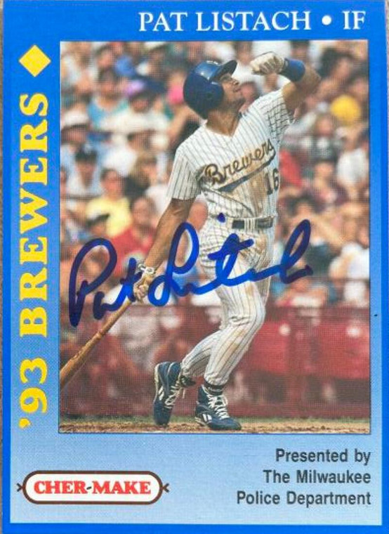 Pat Listach Autographed 1993 Milwaukee Brewers Police #NNO