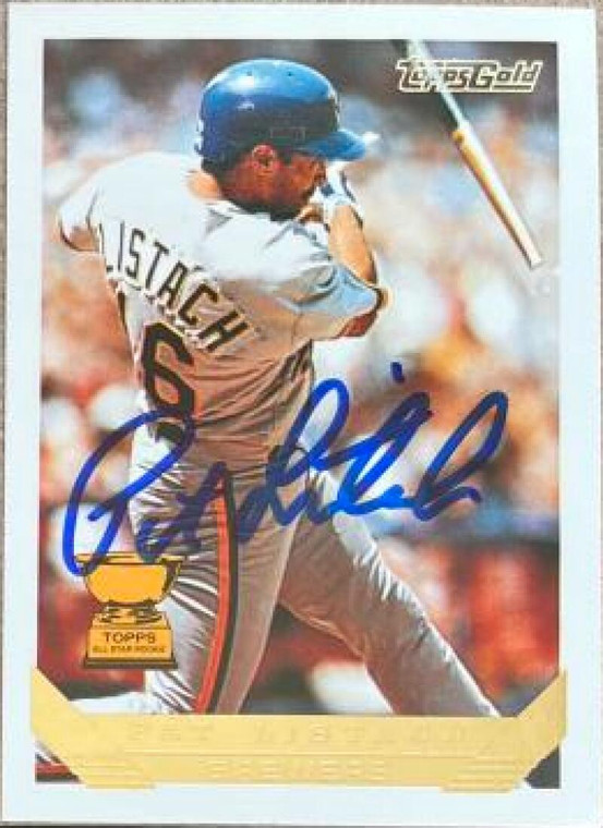 Pat Listach Autographed 1993 Topps Gold #480