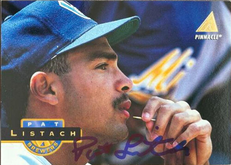 SOLD 136873 Pat Listach Autographed 1994 Pinnacle #449