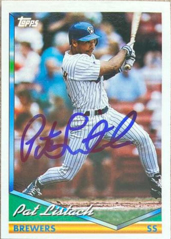 Pat Listach Autographed 1994 Topps #130