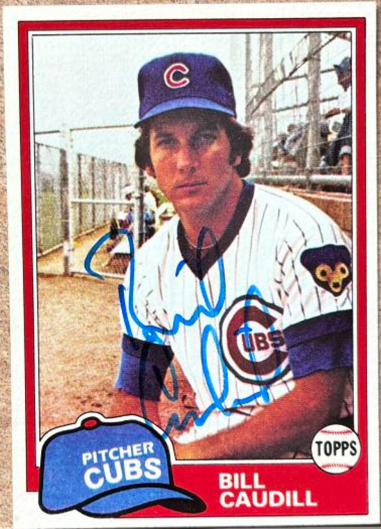 SOLD 7758 Bill Caudill Autographed 1981 Topps #574