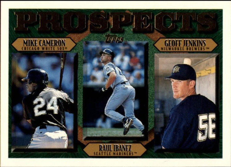 1997 Topps #201 Mike Cameron/Raul Ibanez/Geoff Jenkins VG  Chicago White Sox/Seattle Mariners/Milwaukee Brewers 